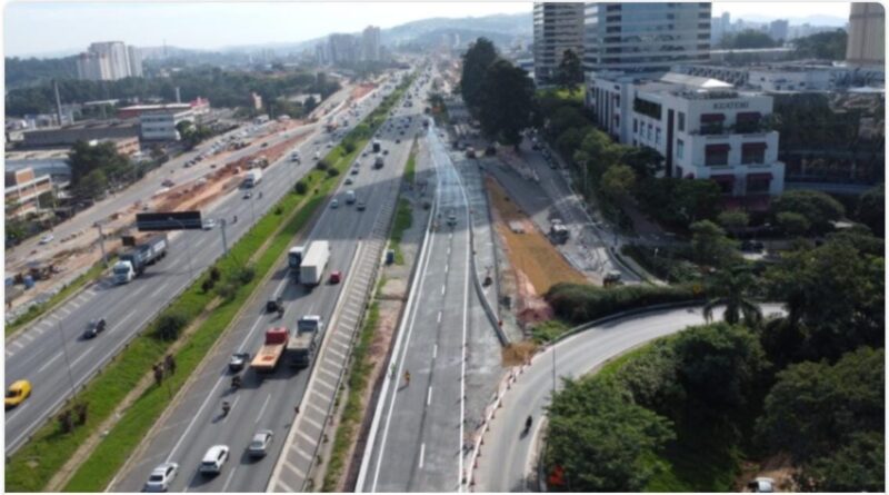 Trecho de adequação de pista da Castello é reaberto ao lado do Trevo de Alphaville