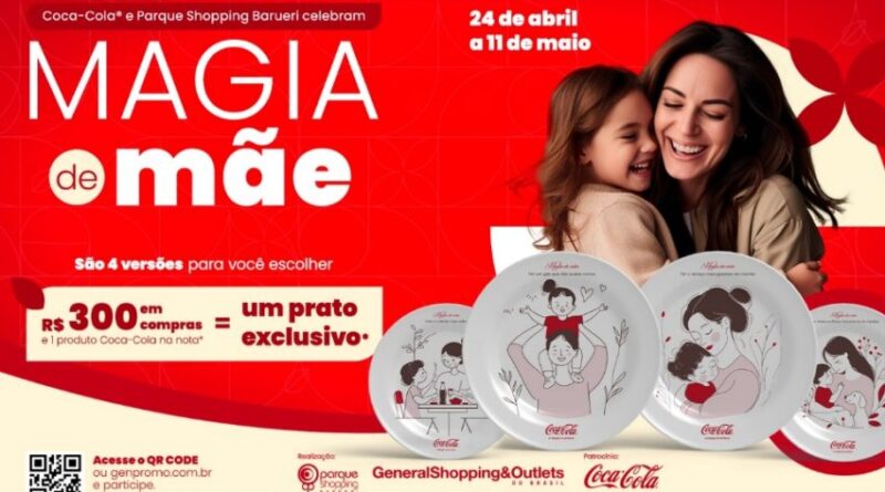 Parque Shopping Barueri realiza campanha de Dia das Mães em parceria com a Coca-Cola