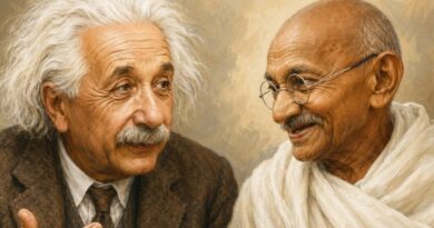 Albert Einstein, ao comentar a grandiosidade e o legado de Mahatma Gandhi, disse: “As gerações futuras dificilmente acreditarão que um homem como este caminhou em carne e osso sobre a terra.” Albert Einstein, ao comentar a grandiosidade e o legado de Mahatma Gandhi, disse: “As gerações futuras dificilmente acreditarão que um homem como este caminhou em carne e osso sobre a terra.”