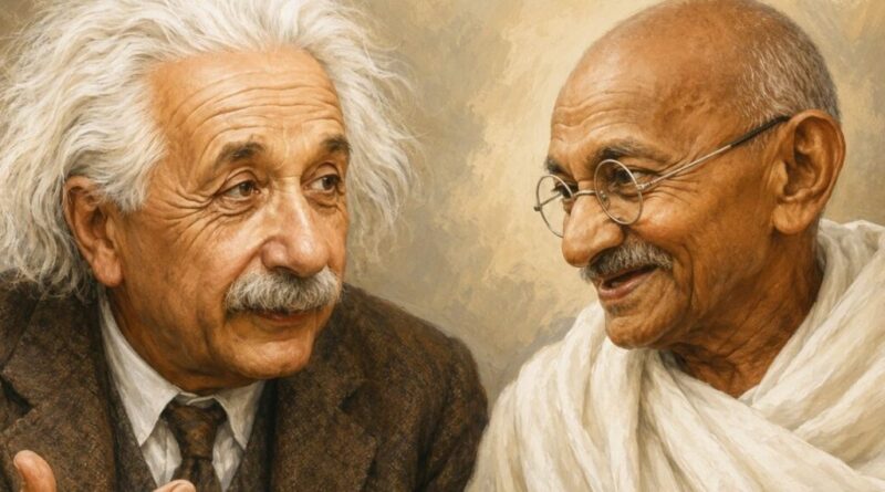 Albert Einstein, ao comentar a grandiosidade e o legado de Mahatma Gandhi, disse: “As gerações futuras dificilmente acreditarão que um homem como este caminhou em carne e osso sobre a terra.” Albert Einstein, ao comentar a grandiosidade e o legado de Mahatma Gandhi, disse: “As gerações futuras dificilmente acreditarão que um homem como este caminhou em carne e osso sobre a terra.”