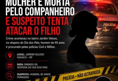 Mulher é morta pelo companheiro em Osasco; antes de fugir, suspeito tenta atacar filho da vítima