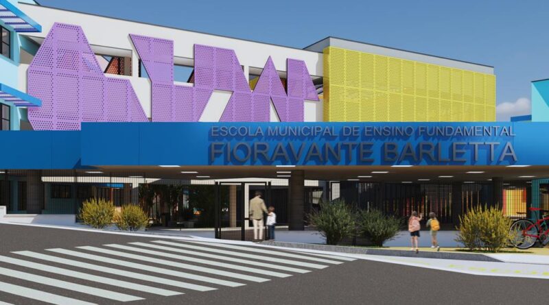 Prefeitura está reconstruindo um prédio novinho para a EMEF Fioravante Barletta no Jardim Silveira
