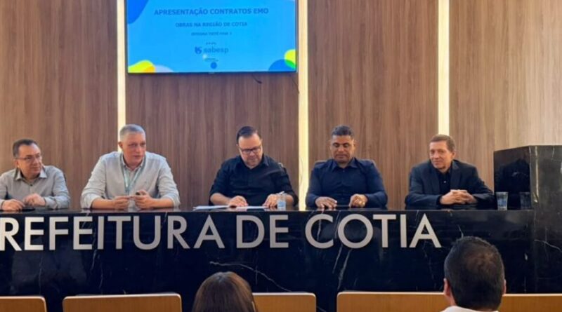 Formiga cobra investimentos e Sabesp apresenta plano de R$ 1 bilhão em saneamento para Cotia