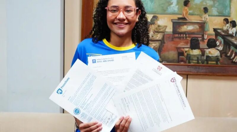 Estudante de escola pública do Ceará é aprovada em Harvard, Cambridge e outras duas universidades internacionais aos 17 anos